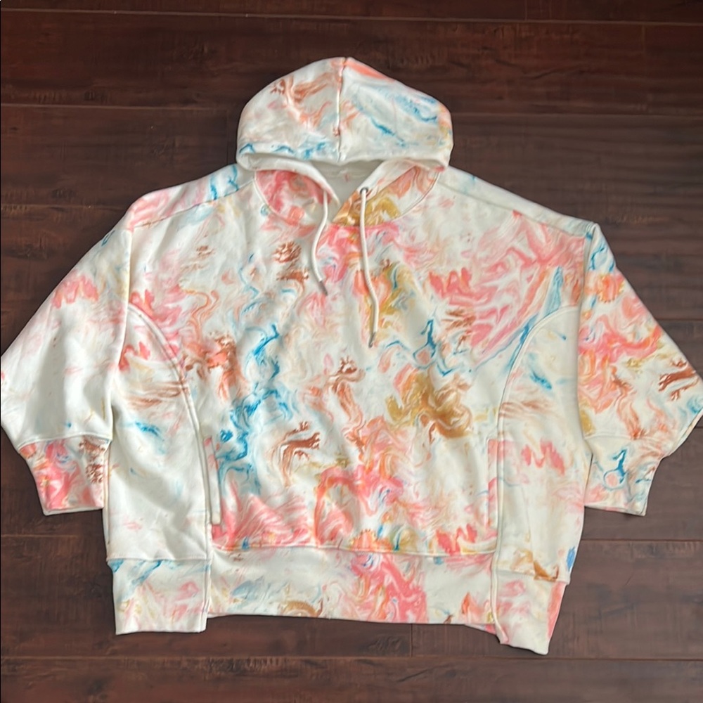 Free People Sprint to the finish printed hoodie
